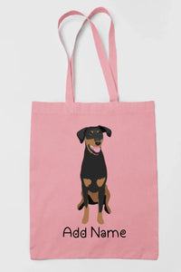 Personalized Doberman Love Zippered Tote Bag-Accessories-Accessories, Bags, Doberman, Dog Mom Gifts, Personalized-11