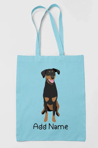 Personalized Doberman Love Zippered Tote Bag-Accessories-Accessories, Bags, Doberman, Dog Mom Gifts, Personalized-13