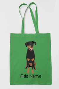 Personalized Doberman Love Zippered Tote Bag-Accessories-Accessories, Bags, Doberman, Dog Mom Gifts, Personalized-18