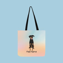 Load image into Gallery viewer, Personalized Doberman Small Tote Bag-Accessories-Accessories, Bags, Doberman, Dog Mom Gifts, Personalized-Small Tote Bag-Your Design-One Size-2