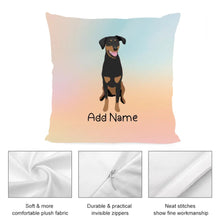 Load image into Gallery viewer, Personalized Doberman Soft Plush Pillowcase-Home Decor-Doberman, Dog Dad Gifts, Dog Mom Gifts, Home Decor, Personalized, Pillows-3