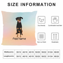 Load image into Gallery viewer, Personalized Doberman Soft Plush Pillowcase-Home Decor-Doberman, Dog Dad Gifts, Dog Mom Gifts, Home Decor, Personalized, Pillows-4