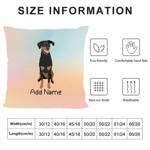 Personalized Doberman Soft Plush Pillowcase-Home Decor-Doberman, Dog Dad Gifts, Dog Mom Gifts, Home Decor, Personalized, Pillows-4