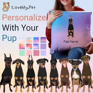 Personalized Doberman Soft Plush Pillowcase-Home Decor-Doberman, Dog Dad Gifts, Dog Mom Gifts, Home Decor, Personalized, Pillows-1