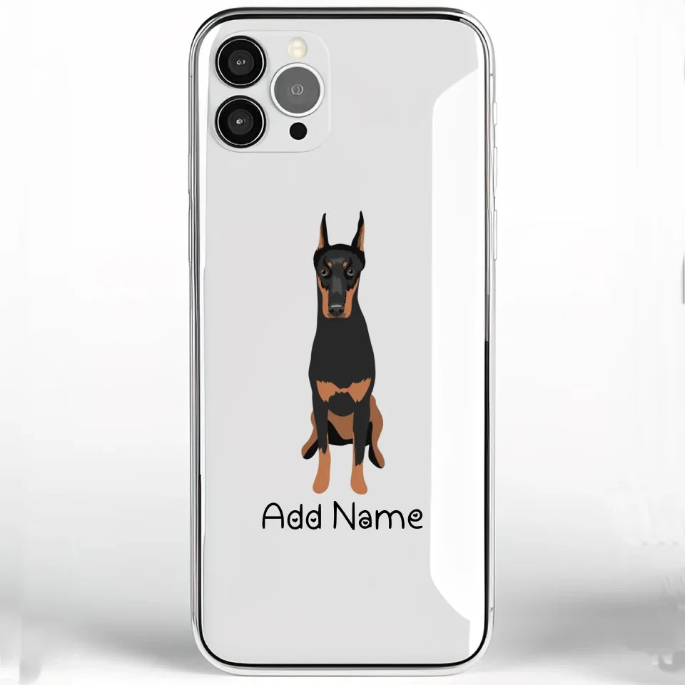 Personalized Doberman Soft Shell Phone Cover-Cell Phone Accessories-Accessories, Doberman, Dog Mom Gifts, Personalized, Phone Case-Phone Cover-Transparent TPU-One Size-2