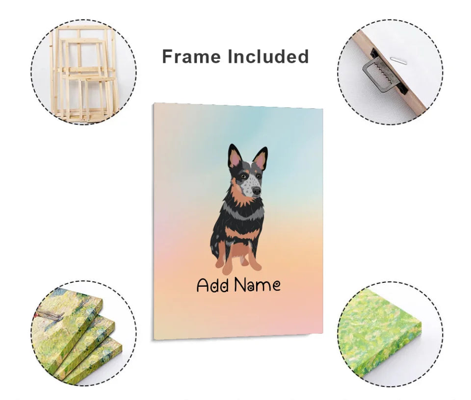 Personalized Dog Lovers Canvas Print Poster-Personalized Dog Gifts-Dog Art, Dog Dad Gifts, Dog Mom Gifts, Home Decor, Personalized, Poster-Canvas Poster-Framed - Light Canvas-8x10-3