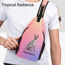 Load image into Gallery viewer, Personalized Dog Lover&#39;s Unisex Sling Bag Backpack-Personalized Dog Gifts-Accessories, Bags, Dog Dad Gifts, Dog Mom Gifts, Personalized-Unisex Sling Bag Backpack-Tropical Radiance-One Size-18