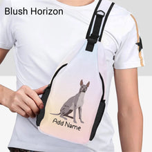 Load image into Gallery viewer, Personalized Dog Lover&#39;s Unisex Sling Bag Backpack-Personalized Dog Gifts-Accessories, Bags, Dog Dad Gifts, Dog Mom Gifts, Personalized-Unisex Sling Bag Backpack-Blush Horizon-One Size-20