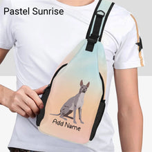 Load image into Gallery viewer, Personalized Dog Lover&#39;s Unisex Sling Bag Backpack-Personalized Dog Gifts-Accessories, Bags, Dog Dad Gifts, Dog Mom Gifts, Personalized-Unisex Sling Bag Backpack-Pastel Sunrise-One Size-21