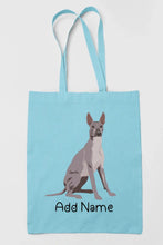 Load image into Gallery viewer, Personalized Dog Lovers Zippered Tote Bag-Personalized Dog Gifts-Accessories, Bags, Dog Mom Gifts, Personalized-Zippered Tote Bag-Sky Blue-Classic-13