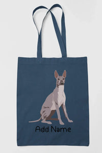 Personalized Dog Lovers Zippered Tote Bag-Personalized Dog Gifts-Accessories, Bags, Dog Mom Gifts, Personalized-Zippered Tote Bag-Navy Blue-Classic-14