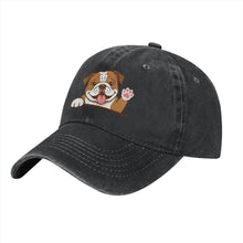 Load image into Gallery viewer, Personalized English Bulldog Baseball Cap - Waving English Bulldog Design - Match Your Dog's Coat Color-Hats &amp; Caps-Accessories,Baseball Caps,Dog Dad Gifts,Dog Mom Gifts,English Bulldog-5