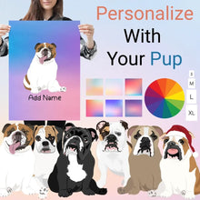 Load image into Gallery viewer, English bulldog poster-multi