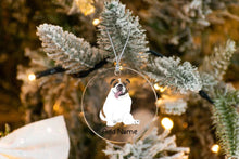 Load image into Gallery viewer, Personalized English Bulldog Dog Love Christmas Tree Ornaments-Christmas Ornament-Christmas, English Bulldog, Personalized-Christmas Tree Ornaments-Transparent-3.5&quot; or 8.9 cm-3