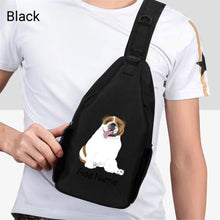 Load image into Gallery viewer, Personalized English Bulldog Love Unisex Sling Bag Backpack-Accessories-English Bulldog-Unisex Sling Bag Backpack-Black-One Size-2