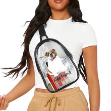 Load image into Gallery viewer, Personalized English Bulldog Love Unisex Transparent Sling Bag-Accessories-English Bulldog-Unisex Transparent Sling Bag-Transparent-One Size-3