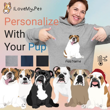 Load image into Gallery viewer, English bulldog hoodie-womens-multi