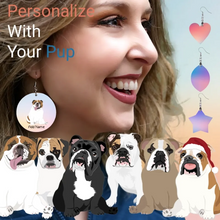 Load image into Gallery viewer, English bulldog earrings-womens-multi