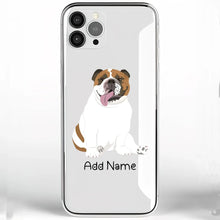 Load image into Gallery viewer, Personalized English Bulldog Soft Shell Phone Cover-Cell Phone Accessories-Accessories, Dog Mom Gifts, English Bulldog, Personalized, Phone Case-Phone Cover-Transparent TPU-One Size-2