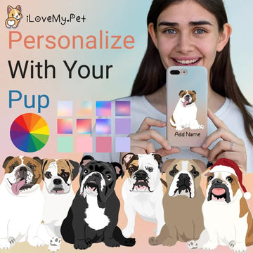 Personalized English Bulldog Soft Shell Phone Cover 360x