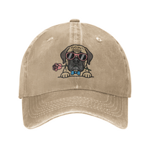 Load image into Gallery viewer, Personalized English Mastiff Baseball Cap - Romeo English Mastiff Design - Match Your Dog's Coat Color-Hats &amp; Caps-Accessories,Baseball Caps,Dog Mom Gifts-1