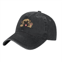 Load image into Gallery viewer, Personalized English Mastiff Baseball Cap - Waving English Mastiff Design - Match Your Dog's Coat Color-Hats &amp; Caps-Accessories,Baseball Caps,Dog Dad Gifts,Dog Mom Gifts,English Mastiff-6