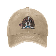Load image into Gallery viewer, Personalized English Springer Spaniel Baseball Cap - Romeo English Springer Spaniel Design - Match Your Dog's Coat Color-Hats &amp; Caps-Accessories,Baseball Caps,Dog Mom Gifts-1