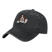Load image into Gallery viewer, Personalized English Springer Spaniel Baseball Cap - Waving English Springer Spaniel Design - Match Your Dog's Coat Color-Hats &amp; Caps-Accessories,Baseball Caps,Dog Dad Gifts,Dog Mom Gifts,English Springer Spaniel-6