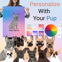 Load image into Gallery viewer, French Bulldogs poster-multi