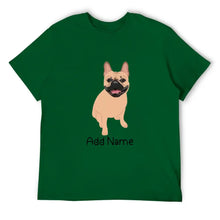 Load image into Gallery viewer, Personalized French Bulldog Dad Cotton T Shirt-Apparel-Apparel, Dog Dad Gifts, French Bulldog, Personalized, Shirt, T Shirt-Men&#39;s Cotton T Shirt-Green-Medium-16