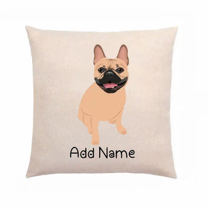 Personalized French Bulldog Linen Pillowcase-Home Decor-Dog Dad Gifts, Dog Mom Gifts, French Bulldog, Home Decor, Pillows-2