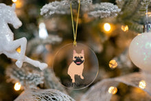 Load image into Gallery viewer, Personalized French Bulldog Love Christmas Tree Ornaments-Christmas Ornament-Christmas, French Bulldog, Personalized-Christmas Tree Ornaments-Transparent-3.5&quot; or 8.9 cm-4