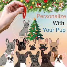 Load image into Gallery viewer, French Bulldogs christmas-tree-ornament-multi