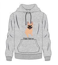 Load image into Gallery viewer, Personalized French Bulldog Love Men&#39;s Warm Hoodie Sweatshirt-Apparel-Apparel, Dog Dad Gifts, French Bulldog, Hoodie, Personalized, Sweatshirt-Men&#39;s Warm Hoodie Sweatshirt-Gray-S-10