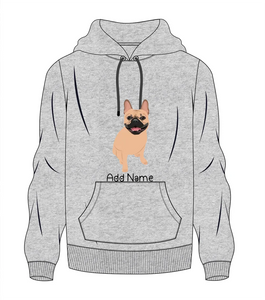 Personalized French Bulldog Love Men's Warm Hoodie Sweatshirt-Apparel-Apparel, Dog Dad Gifts, French Bulldog, Hoodie, Personalized, Sweatshirt-Men's Warm Hoodie Sweatshirt-Gray-S-10