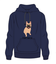 Load image into Gallery viewer, Personalized French Bulldog Love Men&#39;s Warm Hoodie Sweatshirt-Apparel-Apparel, Dog Dad Gifts, French Bulldog, Hoodie, Personalized, Sweatshirt-Men&#39;s Warm Hoodie Sweatshirt-Navy Blue-S-2