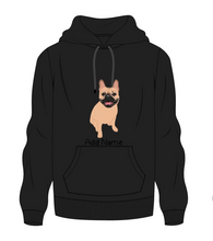 Load image into Gallery viewer, Personalized French Bulldog Love Men&#39;s Warm Hoodie Sweatshirt-Apparel-Apparel, Dog Dad Gifts, French Bulldog, Hoodie, Personalized, Sweatshirt-Men&#39;s Warm Hoodie Sweatshirt-Black-S-9