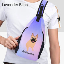 Load image into Gallery viewer, Personalized French Bulldog Love Unisex Sling Bag Backpack-Accessories-French Bulldog-Unisex Sling Bag Backpack-Lavender Bliss-One Size-15