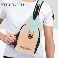 Load image into Gallery viewer, Personalized French Bulldog Love Unisex Sling Bag Backpack-Accessories-French Bulldog-Unisex Sling Bag Backpack-Pastel Sunrise-One Size-21