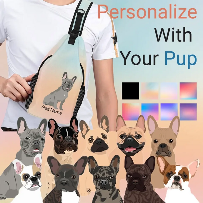 French Bulldogs sling-bag-multi