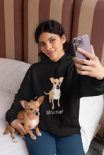 Load image into Gallery viewer, personalized-dog-mom-hoodie-black