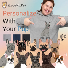 Load image into Gallery viewer, French Bulldogs hoodie-womens-multi