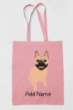 Load image into Gallery viewer, Personalized French Bulldog Love Zippered Tote Bag-Accessories-Accessories, Bags, Dog Mom Gifts, French Bulldog, Personalized-11