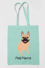 Load image into Gallery viewer, Personalized French Bulldog Love Zippered Tote Bag-Accessories-Accessories, Bags, Dog Mom Gifts, French Bulldog, Personalized-12
