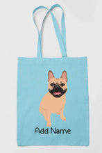 Load image into Gallery viewer, Personalized French Bulldog Love Zippered Tote Bag-Accessories-Accessories, Bags, Dog Mom Gifts, French Bulldog, Personalized-13