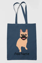Load image into Gallery viewer, Personalized French Bulldog Love Zippered Tote Bag-Accessories-Accessories, Bags, Dog Mom Gifts, French Bulldog, Personalized-14