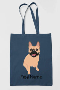 Personalized French Bulldog Love Zippered Tote Bag-Accessories-Accessories, Bags, Dog Mom Gifts, French Bulldog, Personalized-14