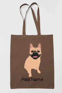 Personalized French Bulldog Love Zippered Tote Bag-Accessories-Accessories, Bags, Dog Mom Gifts, French Bulldog, Personalized-15