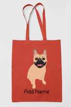 Load image into Gallery viewer, Personalized French Bulldog Love Zippered Tote Bag-Accessories-Accessories, Bags, Dog Mom Gifts, French Bulldog, Personalized-16