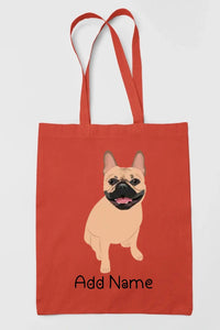 Personalized French Bulldog Love Zippered Tote Bag-Accessories-Accessories, Bags, Dog Mom Gifts, French Bulldog, Personalized-16